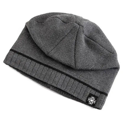 Warm knitted luxury winter beanie for men | Snowcap -4