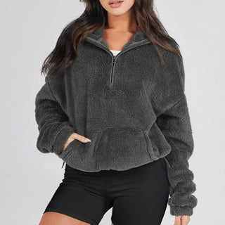 Plush half-zip cosy pullover for men | Alpine -4