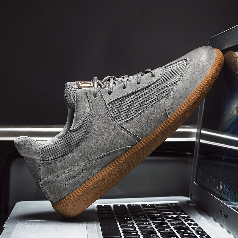 Classic low-top leather everyday trainers for men | Matteo -8