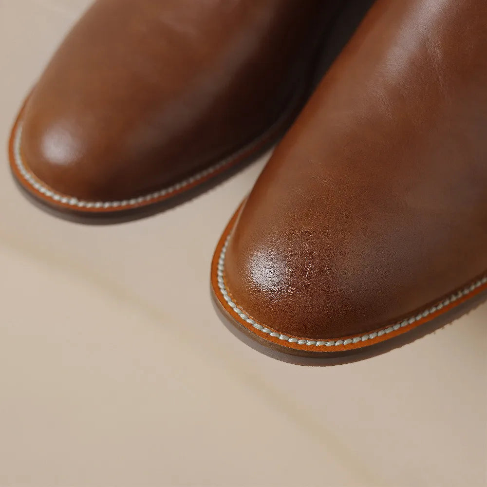 Adeline Knee-High Leather Boots for Women | Seradina