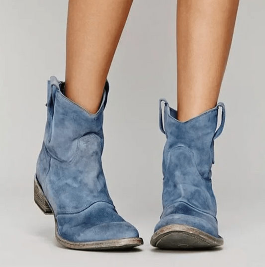 Supportive suede orthopaedic ankle boots for women | Charlotte -1