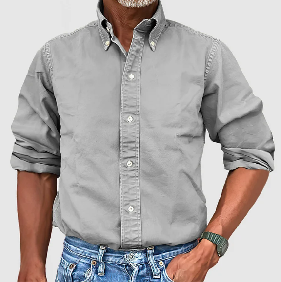 Essential long-sleeve classic everyday shirt for men | Nolan -6