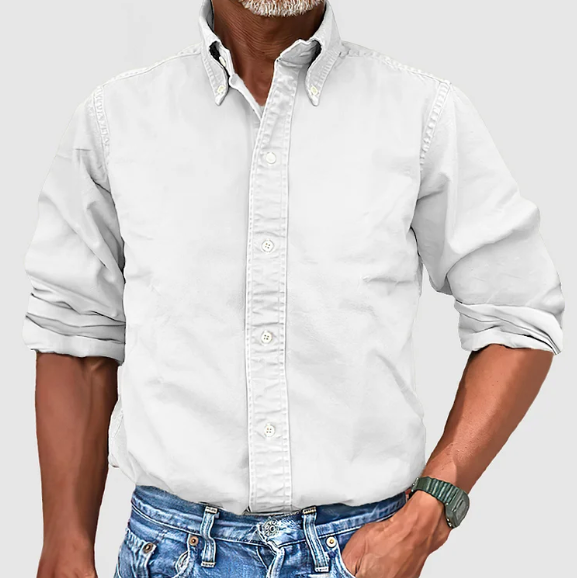 Essential long-sleeve classic everyday shirt for men | Nolan -8