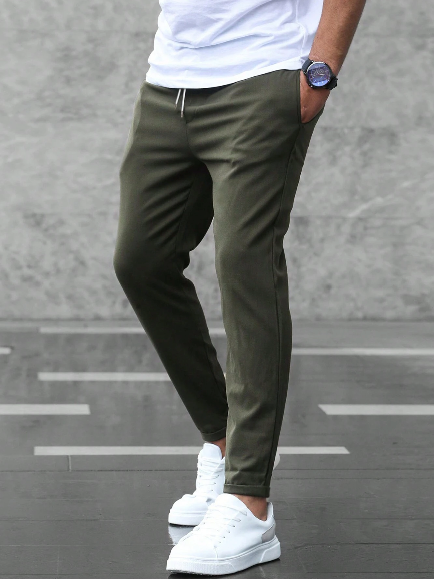 Premium stretch tailored trousers for men | Pantaloni -4