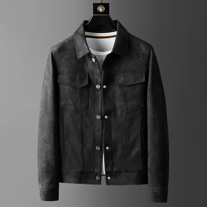 Classic suede smart casual jacket for men | St. Clair -3