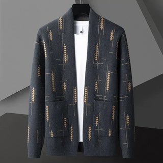 Heritage knit everyday button cardigan for men | Vendici -3