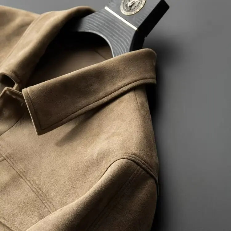 Classic suede smart casual jacket for men | St. Clair -15