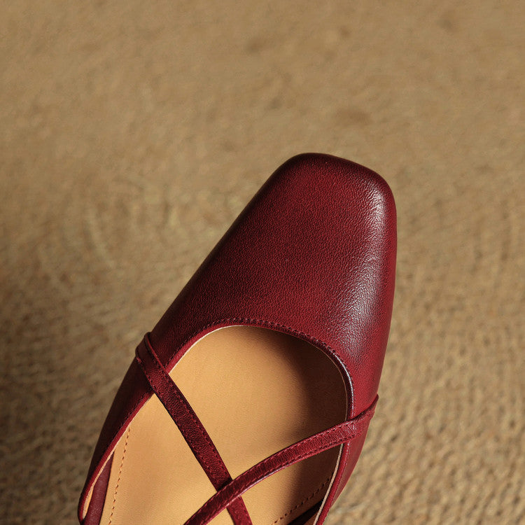 Closed-toe block-heel buckle sandals for women | Cecelia -5