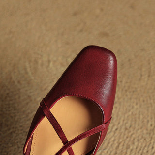 Closed-toe block-heel buckle sandals for women | Cecelia -5