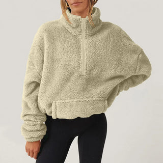 Plush half-zip cosy pullover for men | Alpine -8