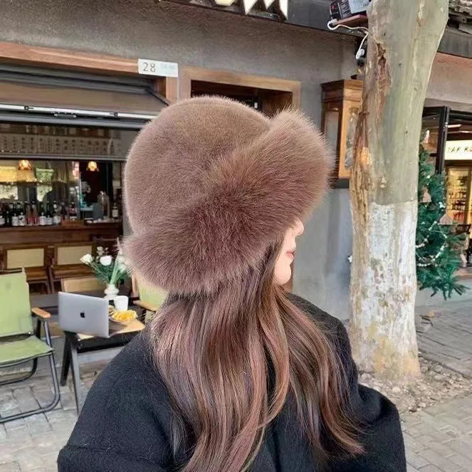 Plush winter cosy bucket hat for women | Keryssa -6