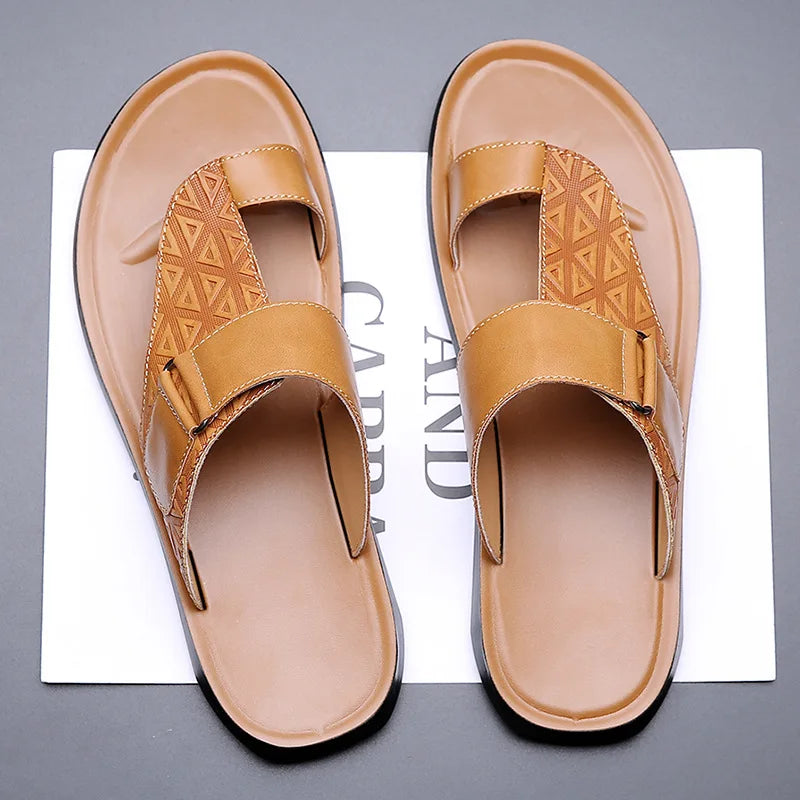 Classic leather everyday sandals for women | Ashmere -4