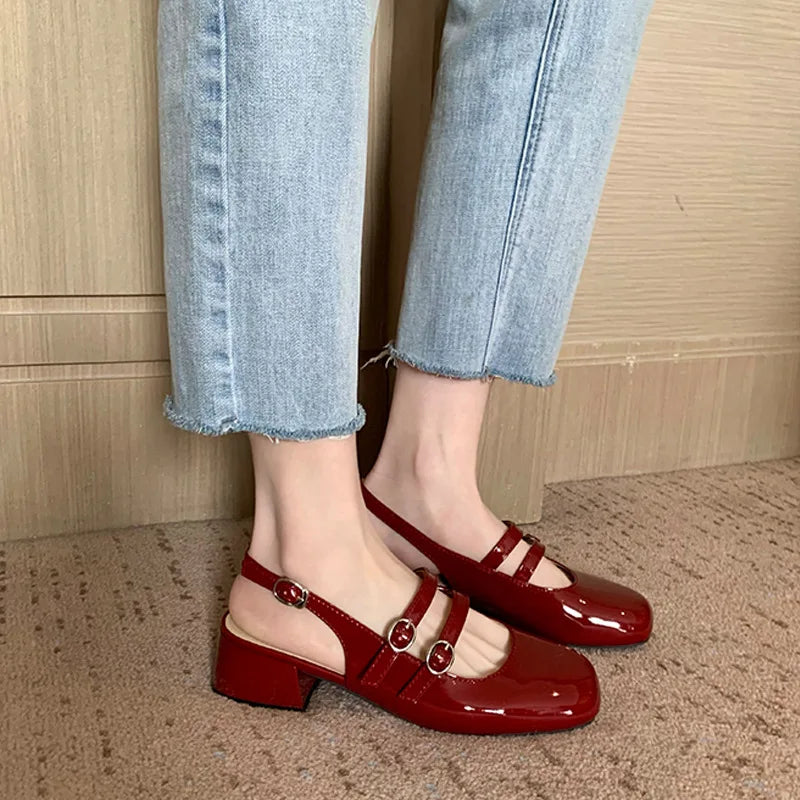 Orthopaedic leather everyday flat shoes for women | Nancy -4
