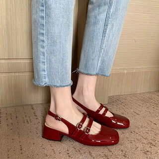 Orthopaedic leather everyday flat shoes for women | Nancy -4