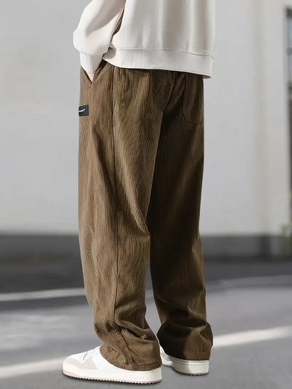 Elijah | Men's Corduroy Elastic Waist Trouser