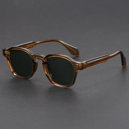 Square retro reinforced-hinge sunglasses for men | Maven -1
