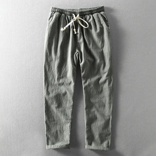 Relaxed straight-leg everyday cotton trousers for men | Hiro -4