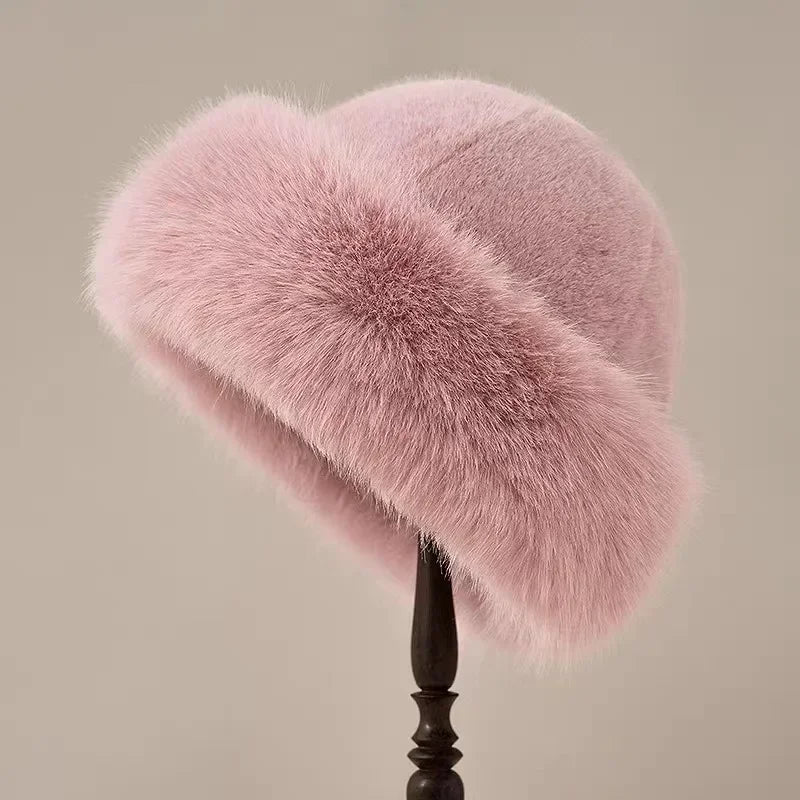 Plush winter cosy bucket hat for women | Keryssa -5