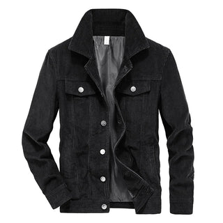 Valmere | Men's Corduroy Button Front Trucker Jacket