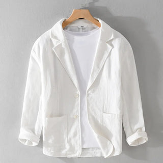 Relaxed lightweight linen everyday jacket for men | Soren -3