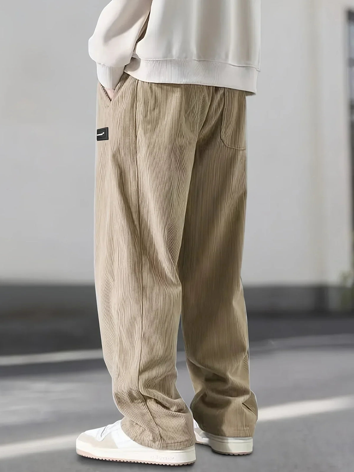 Elijah | Men's Corduroy Elastic Waist Trouser