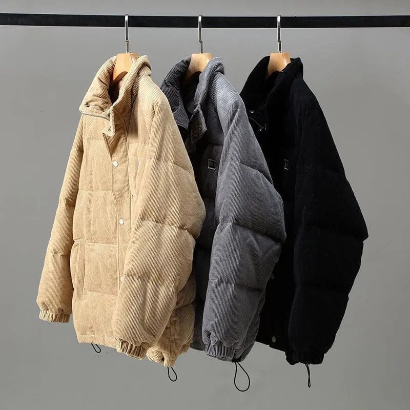 Warm padded hooded winter jacket for men | Donny -6