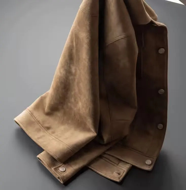 Classic suede smart casual jacket for men | St. Clair -11