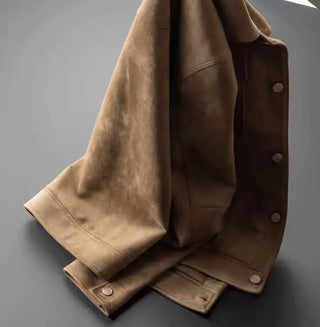 Classic suede smart casual jacket for men | St. Clair -11