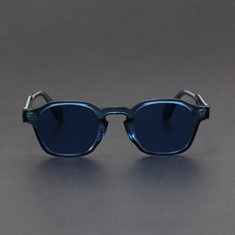 Square retro reinforced-hinge sunglasses for men | Maven -11