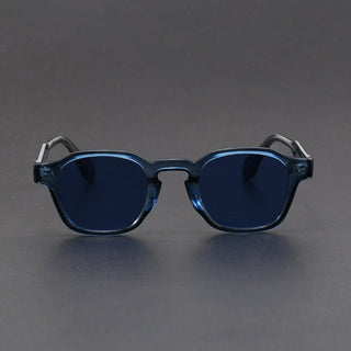 Square retro reinforced-hinge sunglasses for men | Maven -11