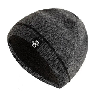 Warm knitted luxury winter beanie for men | Snowcap -9