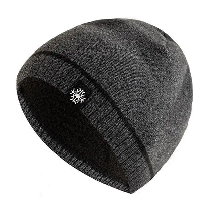 Warm knitted luxury winter beanie for men | Snowcap -9