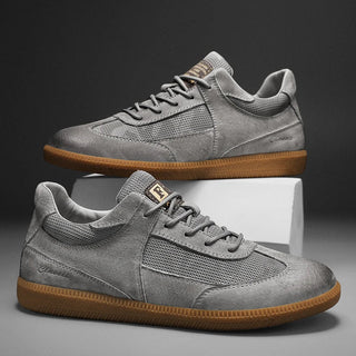 Classic low-top leather everyday trainers for men | Matteo -5
