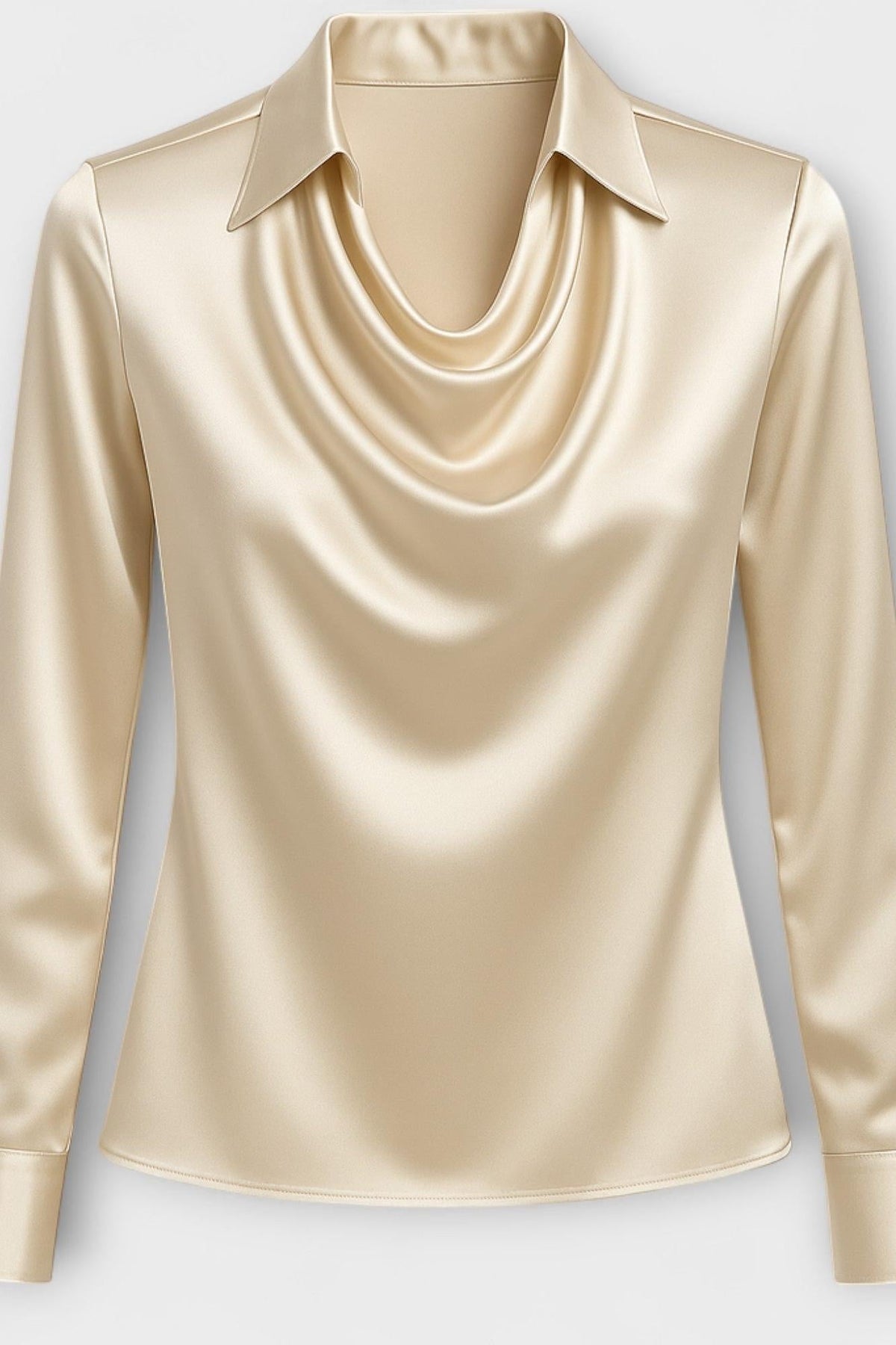 Satin shimmering elegant everyday blouse for women | Sofia -2
