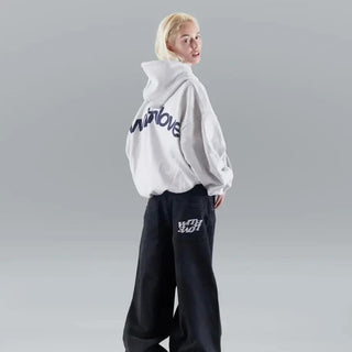 Modern relaxed everyday hooded pullover for women | Elara -8