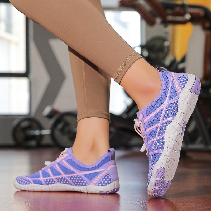 Terezelle | Low Profile Lace Up Barefoot Sneakers