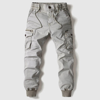 Slim-fit tactical cargo trousers with ankle cuffs for men | Felix Grant -4