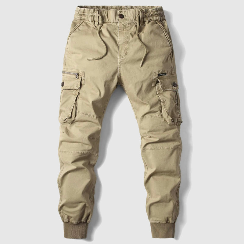 Slim-fit tactical cargo trousers with ankle cuffs for men | Felix Grant -2