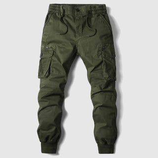 Slim-fit tactical cargo trousers with ankle cuffs for men | Felix Grant -3