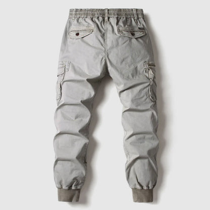 Slim-fit tactical cargo trousers with ankle cuffs for men | Felix Grant -5