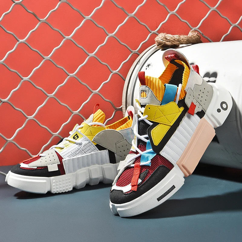 Modern breathable mesh lace-up everyday trainers for men | Supreme Theodore -7