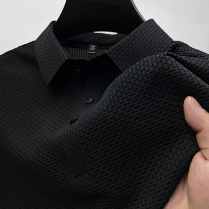 Short-sleeve knitted polo everyday shirt for men | Venice Theodore -2