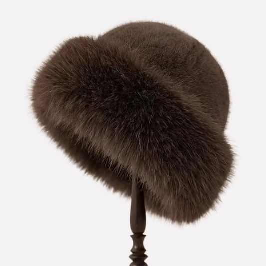 Stylish plush winter bucket hat for women | Glacia -1