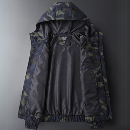 Lightweight camo hooded full-zip jacket for men | Ranger -3