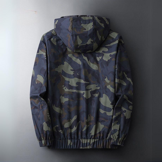 Lightweight camo hooded full-zip jacket for men | Ranger -2