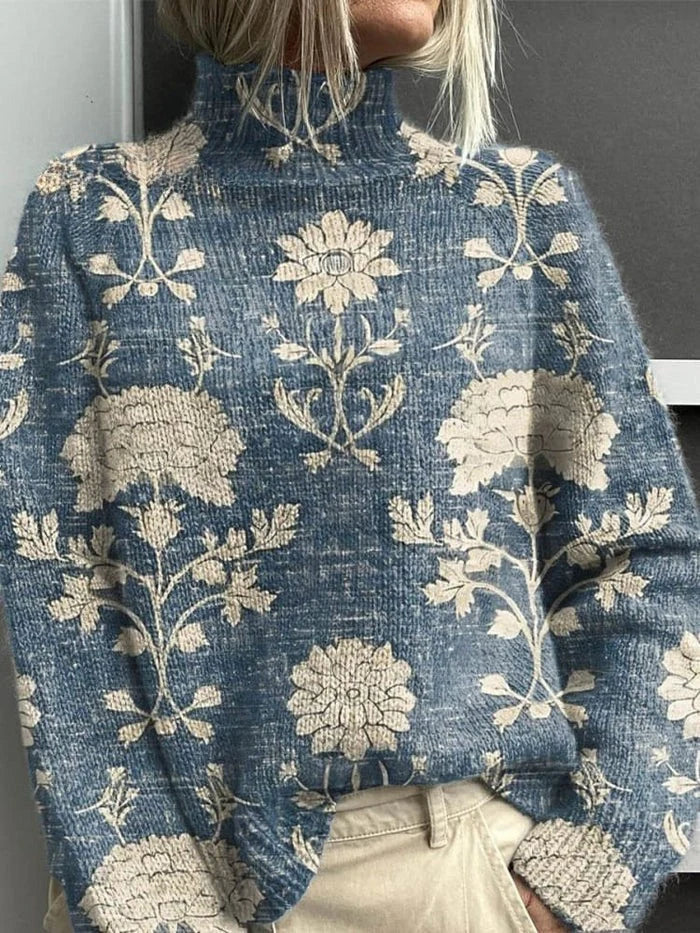 Marisole | Women's Turtleneck Ribbed Knit Jumper