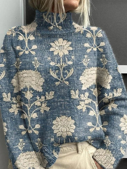 Marisole | Women's Turtleneck Ribbed Knit Jumper