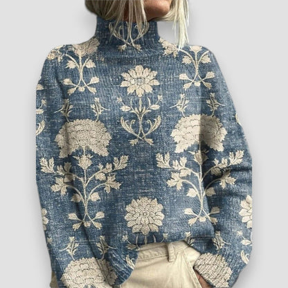 Marisole | Women's Turtleneck Ribbed Knit Jumper
