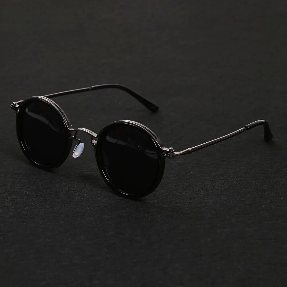 Classic metal-frame polarised sunglasses for men | Solis -3