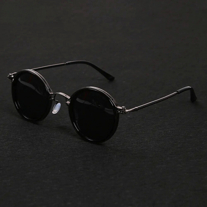 Classic metal-frame polarised sunglasses for men | Solis -3